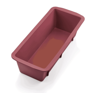 Brød-/kongekageform BAKEFLEX – 26 x 10 x 7 cm – rød – silikone