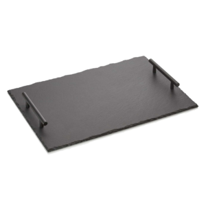 Skifertallerken – med håndtag – SLATE LINE – 45 x 30 cm – naturskifer