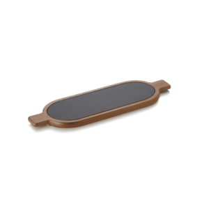 Serveringsbræt – SLATE & SERVE – 40 x 12 x 1,5 cm – akacietræ – skifer