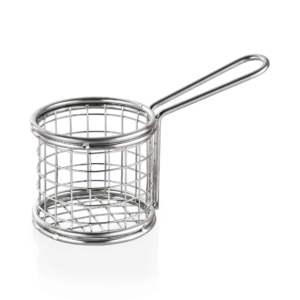 Serverings kurv af stål – Ø8,5 cm – Højde 7,5 cm