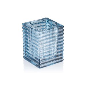 Terning – Steel Blue – YUYU – 7,5 x 7,5 x 9,5 cm – glas