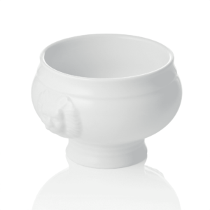 Løvehoved tureen – Ø13,5 cm – 1 liter – porcelæn