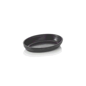 Bageform – 24 x 15 x 4,5 cm – sort – porcelæn