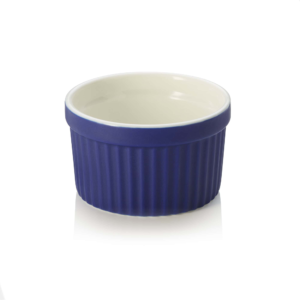 Ragout fin – Ø7 cm – 85 ml – blå – sæt med 6 stk – porcelæn