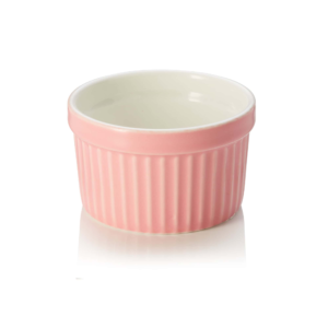 Ragout fin – Ø7 cm – 85 ml – pink – sæt med 6 stk – porcelæn
