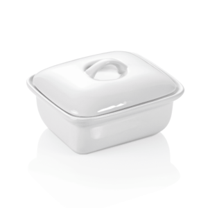 Smør skål – 14,5 x 12 x 8 cm – porcelæn