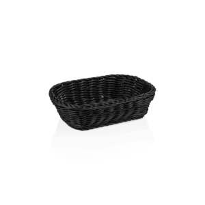 Kurv – WEAVER PRO bordkurv – 26,5 x 19 x 7 cm – sort – polypropylen