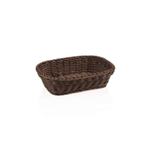 Kurv – WEAVER PRO bordkurv – 26,5 x 19 x 7 cm – brun – polypropylen