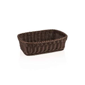 Kurv – WEAVER PRO bordkurv – 31 x 21 x 9 cm – brun – polypropylen