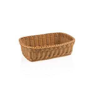 Kurv – WEAVER PRO bordkurv – 31 x 21 x 9 cm – beige – polypropylen