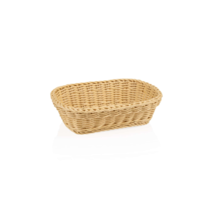Kurv – WEAVER PRO bordkurv – 26,5 x 19 x 7 cm – lys beige – polypropylen