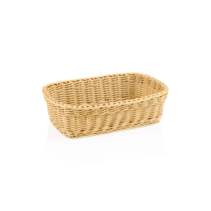 Kurv – WEAVER PRO bordkurv – 31 x 21 x 9 cm – lys beige – polypropylen