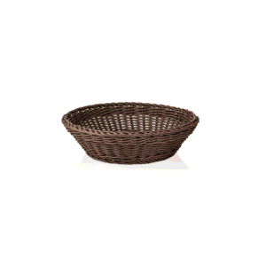Kurv – WEAVER PRO bordkurv – Ø29 cm – højde 7 cm – brun – polypropylen