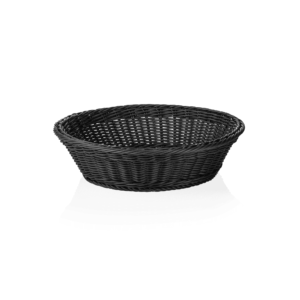 Kurv – WEAVER PRO Systemkurv – Ø 37 cm – højde 9 cm – sort – polypropylen