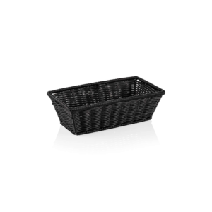 GN kurv – 1/3 325 x 176 mm – WEAVER PRO – sort – polypropylen – kromnikkelstål 18/10
