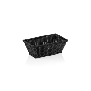 GN kurv – 1/4 265 x 162 mm – WEAVER PRO – sort – polypropylen – kromnikkelstål 18/10