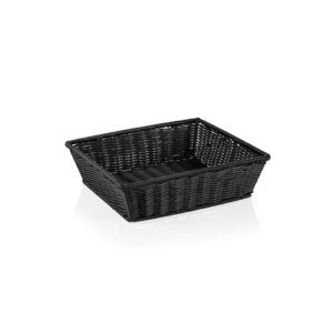 GN kurv – 2/3 – WEAVER PRO GN kurv – sort – polypropylen – krom nikkel stål 18/10
