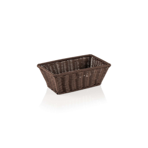 GN kurv – 1/4 265 x 162 mm – WEAVER PRO – brun – polypropylen – kromnikkelstål 18/10