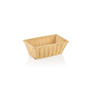 GN kurv – 1/4 265 x 162 mm – WEAVER PRO GN Körbe – lys beige – polypropylen – kromnikkelstål 18/10