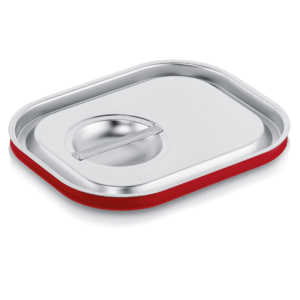GN transportlåg – 1/2 GN 325 x 265 mm – silikoneforsegling – krom nikkel stål