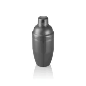 Shaker Classic NOCTURN – 0,5 liter – Ø 8,5 cm – gun metal – krom nikkel stål 18/8