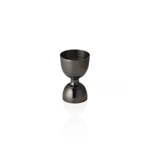 Jigger Rim Bell NOCTURN – Ø 5 cm – højde 8 cm – gun metal – krom nikkel stål 18/8