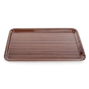 Fad- Bakke af Melamin med træ look – Skridsikker – B45 x D34 cm