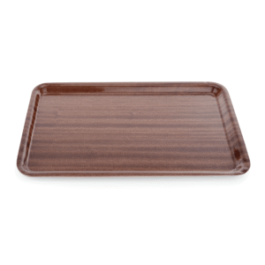 Fad- Bakke af Melamin med træ look – Skridsikker 1/1 GN – 530 x 325 mm