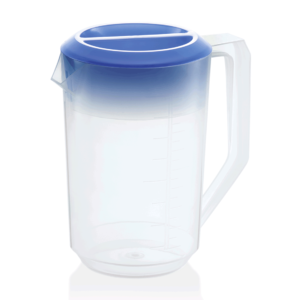 Kande – blå låg – 1,8 liter – skala 100 ml – polypropylen
