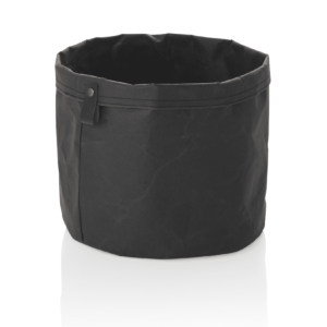 Brødpose – CRAFT & CRUMBLE – Ø24 cm – højde 24 cm – sort – kraftpapir