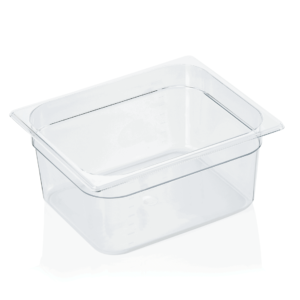 GN beholder – 1/2 GN 325 x 265 mm højde 150 mm – med skala – polycarbonat