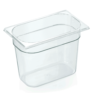 GN beholder – 1/4 GN 265 x 162 mm højde 200 mm – med skala – polycarbonat