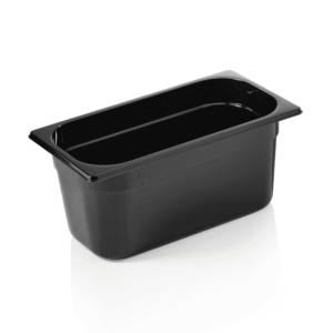 GN beholder – 1/3 GN – 325 x 176 mm højde 150 mm – sort – polycarbonat