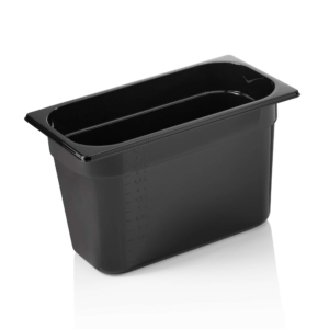 GN beholder – 1/3 GN – 325 x 176 mm højde 200 mm – sort – polycarbonat