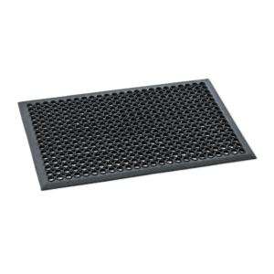 Gulvmåtte – 90 x 60 x 1 cm – sort – gummi