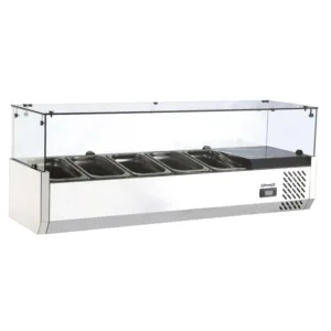 Kantinekøler/køleopsats – 5x GN 1/4 – B1200 × D335 × H426 mm
