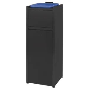Affaldsstation i rustfri stål 110 liter
