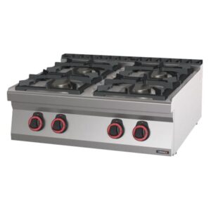 Industrikomfur til Gas 4 blus – 3,5 kW + 3x 6 kW