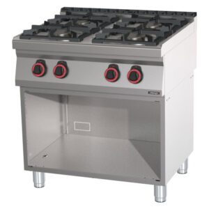 Industrikomfur til Gas 4 blus – 3,5 kW + 3x 6 kW