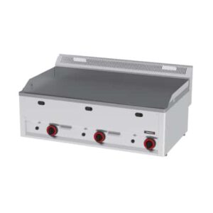 Stegeplade – grillplade til Gas – glat 12 kW – B 988 x D 609 x H 436 mm