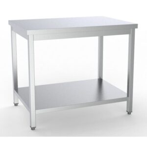 Arbejdsbord rustfrit stål – B1600 x D600 x H850 mm