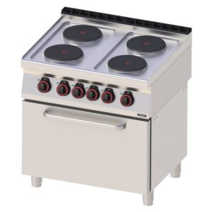 Industrikomfur til El + ovn – 4x 2,6 kW