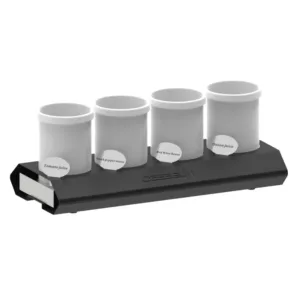 Sauce holder – med køleplade – 4x Ø125 x145 mm