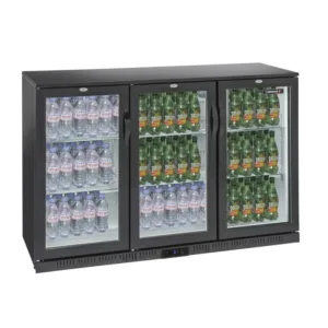 Backbar – barkøleskab – med 3 døre – B1350 x D520 x H900 mm