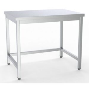 Arbejdsbord rustfrit stål uden underhylde – B800 x D700 x H850 mm