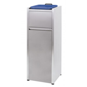 Affaldsstation i rustfri stål 110 liter