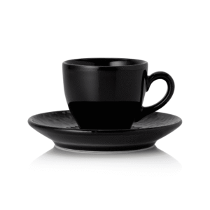 (6 stk) – Espresso kop + underkop – porcelæn – Ø6,5 cm – Højde 5,5 cm – Vida Night