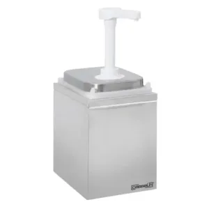 Pumpe dispenser – rustfrit stål – 2 liter
