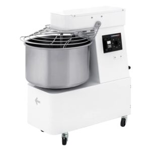 Dejælter- spiralmixer 60 liter / 48 kg – med fast skål – 2 hastigheder