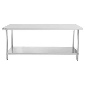 Arbejdsbord rustfrit stål – B1000 x D700 x H850 mm